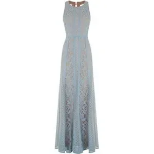 bcbg lace dress blue NWT BCBG Max Azria Jillyan Larkspur blue lace cocktail party dress size 2  $338!